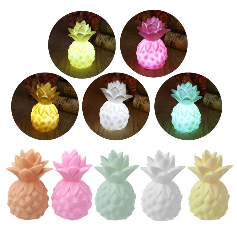 LED ไวนิลสับปะรดเกม props LED ไฟกลางคืนตารางห้องนอนตกแต่งเด็กไฟหน้าแสงของเด็กของเล่นของขวัญ