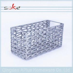 บ้านภาชนะ PE ตะกร้าเก็บหวายทอ