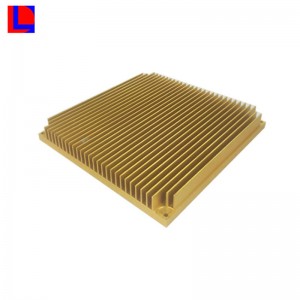 ที่กำหนดเองเงินและสีเหลืองอลูมิเนียมระบายความร้อน / หม้อน้ำ