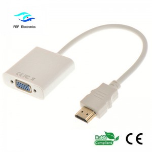 ตัวแปลง hdmi ตัวผู้และตัวเมียเป็น vga รหัสสินค้า: FEF-HIC-001
