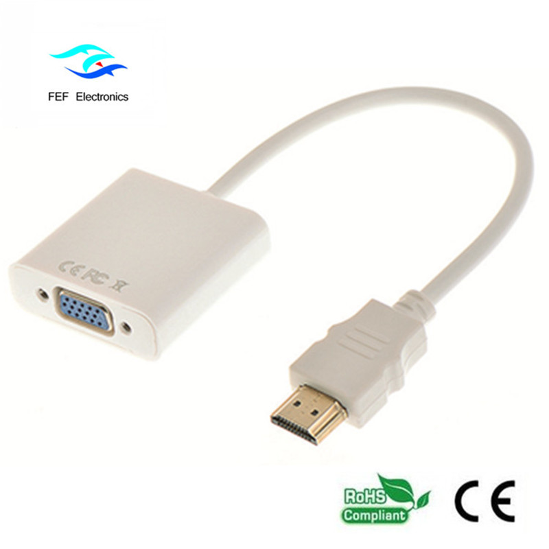 ตัวแปลง hdmi ตัวผู้และตัวเมียเป็น vga รหัสสินค้า: FEF-HIC-001