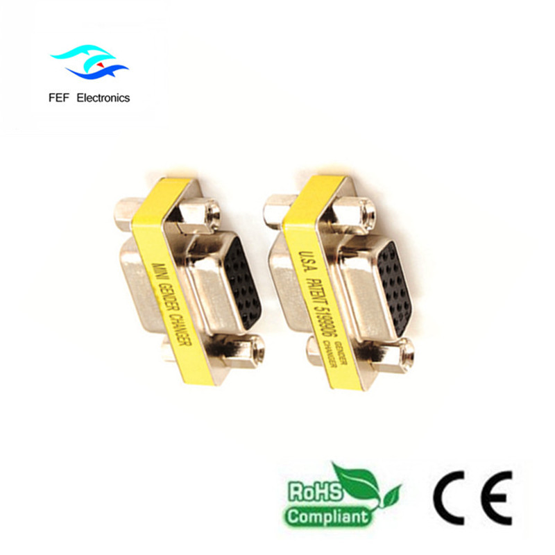 อะแดปเตอร์ / coupler มินิ DB15 VGA HD หญิงถึงเพศหญิงรหัส: FEF-V-007