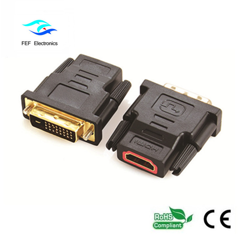 อะแดปเตอร์แปลงเพศหญิงเป็น HDMI (18 + 1) ตัวผู้หญิงรหัส: FEF_HD-001