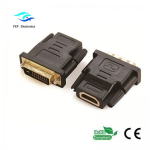 อะแดปเตอร์แปลงเพศหญิงเป็น HDMI (18 + 1) ตัวผู้หญิงรหัส: FEF_HD-001