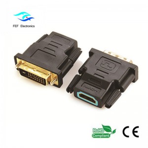 อะแดปเตอร์แปลงเพศหญิงเป็น HDMI (18 + 1) ตัวผู้หญิงรหัส: FEF_HD-001