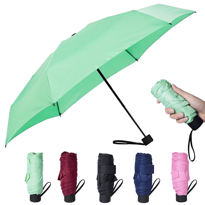 กรอบโลหะขนาดเล็ก 5 ร่มฝนพับสำหรับผู้หญิงร่มของร่มของ