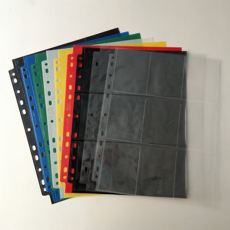 9 ผู้ถือบัตรโพลีพ็อกเก็ตการ์ดหน้าป้องกันแผ่นพลาสติก Binder