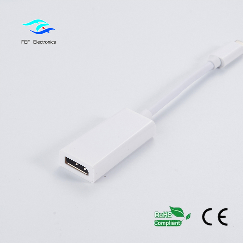 USB type-c ไปยัง displayport ABS ตัวเมีย