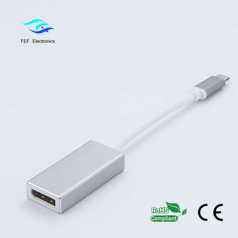 USB type-c ไปยัง displayport ABS ตัวเมีย