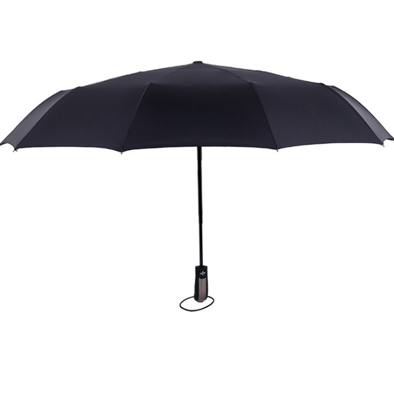 ที่กำหนดเองการพิมพ์ของขวัญ comapny 3 พับ AOAC umbrellla ไฟเบอร์กลาสกรอบลมทน