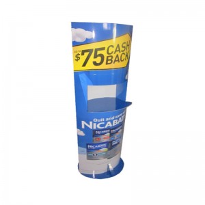 จุดแข็งของสเตชันเนอรีที่ประกอบได้อย่างง่ายดายจุดแสดงชั้นวางพร้อมถาด