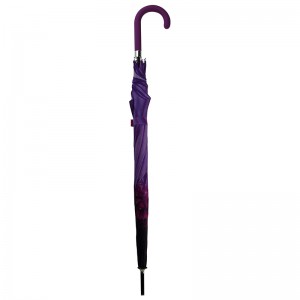 แฟชั่นซันพาราซอลออโต้โอเพ่นคอมแพ็ค Outdoor ขนาดกะทัดรัดร่มตรงพร้อมโลโก้