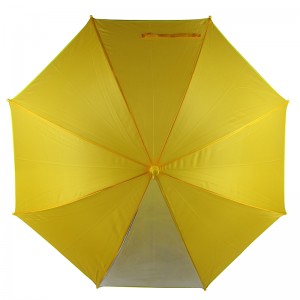 ร่มผ้าสีฟ้าสำหรับเด็กพร้อมหน้าต่างพิมพ์ร่มเด็กฝนร่ม