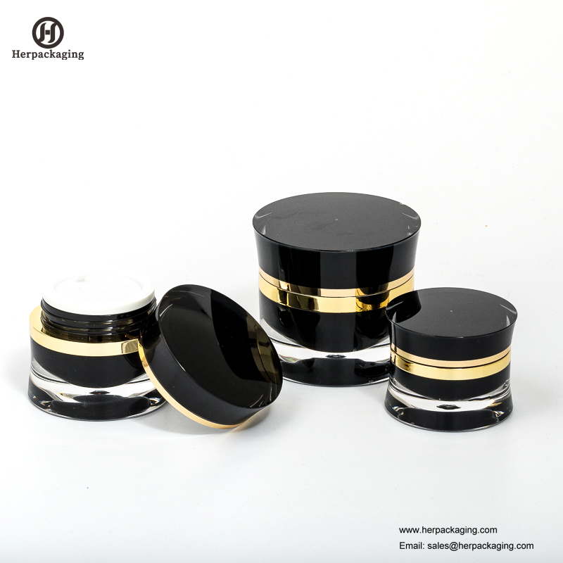 HXL217 ขวดอะคริลิคใสแบบกลมหรูหรา
