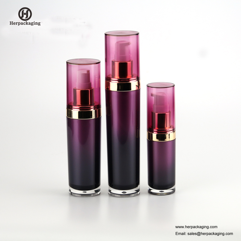 HXL313 ที่ว่างเปล่าอะคริลิครีมสุญญากาศและขวดโลชั่นบรรจุภัณฑ์เครื่องสำอางดูแลผิวภาชนะ