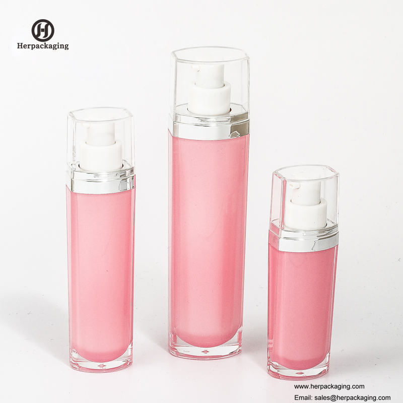 HXL319 ที่ว่างเปล่าอะคริลิครีมสุญญากาศและขวดโลชั่นบรรจุภัณฑ์เครื่องสำอางดูแลผิวภาชนะ