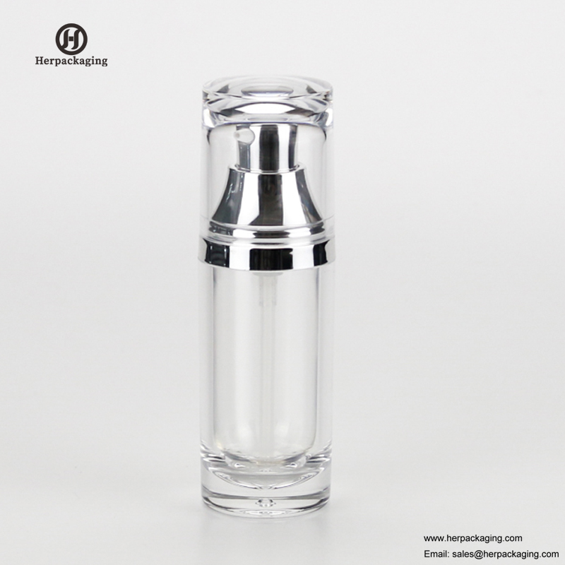HXL328A อะคริลิเปล่าครีมสุญญากาศและขวดโลชั่นบรรจุภัณฑ์เครื่องสำอางดูแลผิวภาชนะ