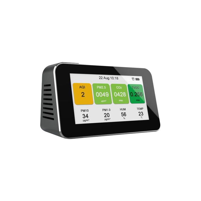 Dienmern ใหม่เครื่องตรวจจับอากาศเลเซอร์เซ็นเซอร์ PM2.5 ตรวจจับแบบพกพาที่ถูกต้อง CO2 PM10 คุณภาพอากาศตรวจสอบ TVOC AQI