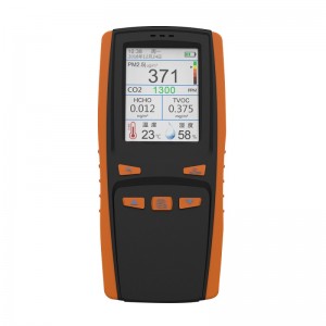 แบบพกพาเครื่องตรวจจับก๊าซ CO2 Meter DM509 คุณภาพอากาศระบบการตรวจสอบฝุ่น PM2.5 ตรวจจับ