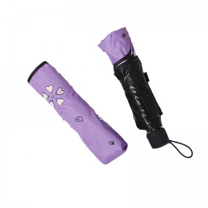 พิมพ์สวยงาม 3 พับคู่มือการเปลี่ยนสีมายากลเปิดร่มภายใต้ฝนตก