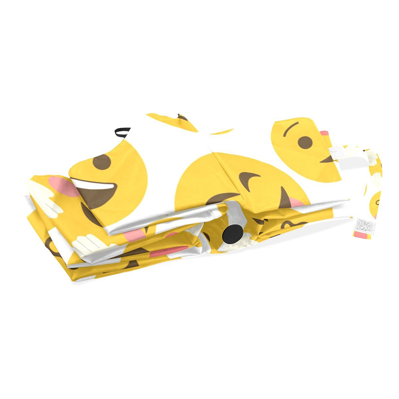 การพิมพ์แบบกำหนดเองที่ยอดเยี่ยมที่ถูกกว่า Emoji เต็มอัตโนมัติร่ม 3 พับ