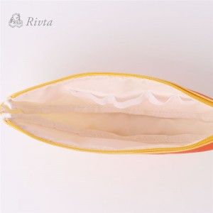 กระเป๋าเครื่องสำอางค์แต่งหน้าผลไม้พิมพ์ลายผู้หญิงมีซิป