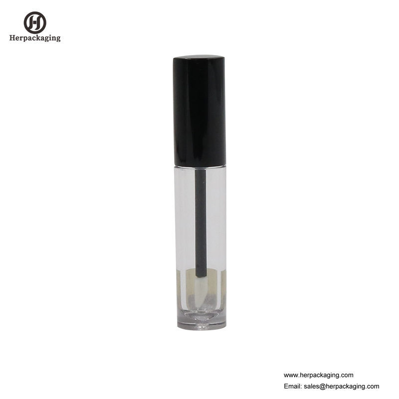 หลอดพลาสติกลิปกลอส HCL301 พลาสติกใสสำหรับสีเครื่องสำอางค์ flocked ลิปกลอ