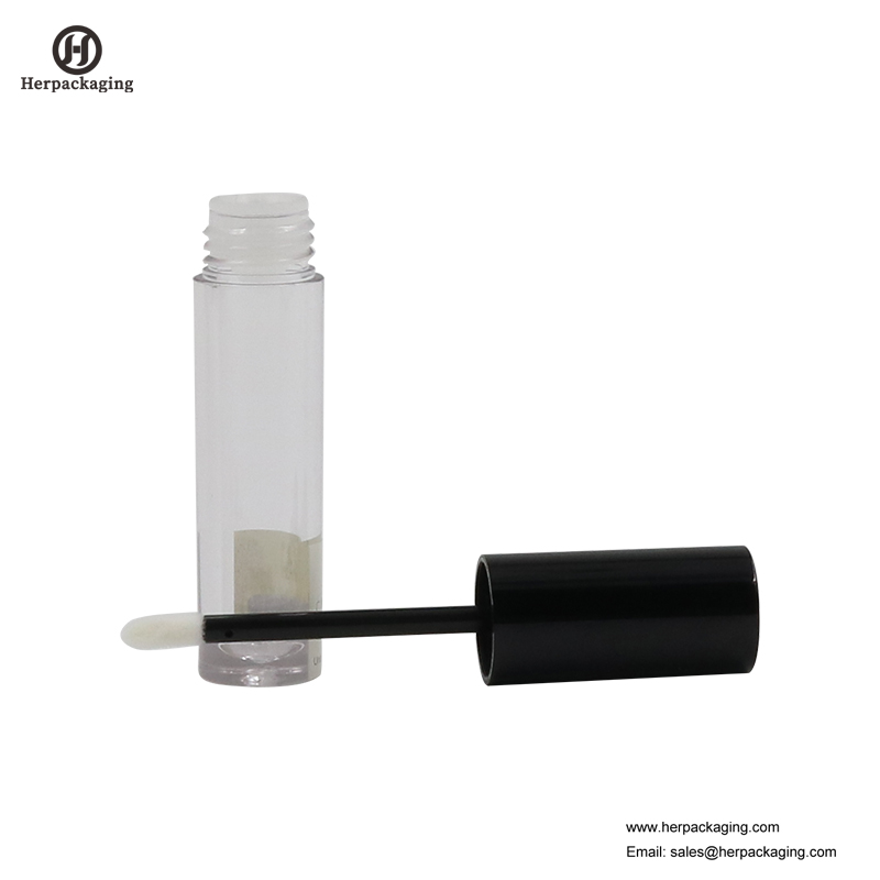 หลอดพลาสติกลิปกลอส HCL301 พลาสติกใสสำหรับสีเครื่องสำอางค์ flocked ลิปกลอ