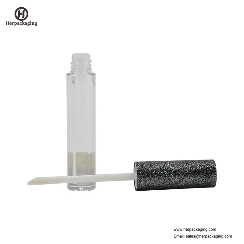 HCL305 พลาสติกใสลิปกลอสเปล่าหลอดสำหรับผลิตภัณฑ์เครื่องสำอางสี flocked ลิปกลอ applicators