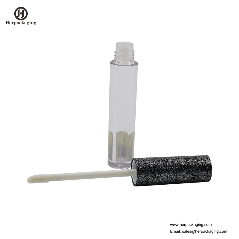 HCL311 หลอดพลาสติกลิปกลอสใสสำหรับผลิตภัณฑ์เครื่องสำอางสี flocked ลิปกลอ applicators
