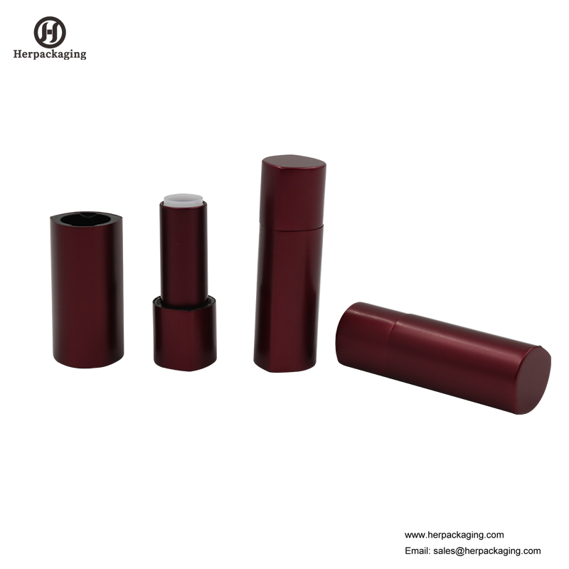 HCL402 กรณีลิปสติกเปล่าภาชนะบรรจุลิปสติกหลอดแต่งหน้าบรรจุด้วยฉลาดคลิปแม่เหล็กฝาผู้ถือลิปสติก