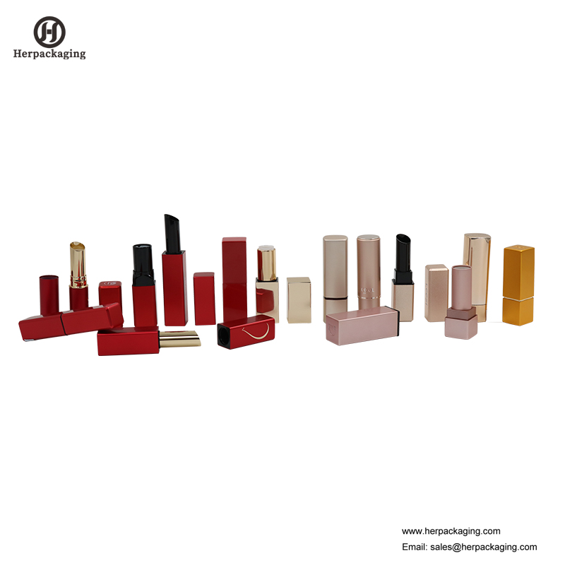 HCL403 กรณีลิปสติกเปล่าภาชนะบรรจุลิปสติกหลอดแต่งหน้าบรรจุด้วยฉลาดคลิปแม่เหล็กฝาผู้ถือลิปสติก
