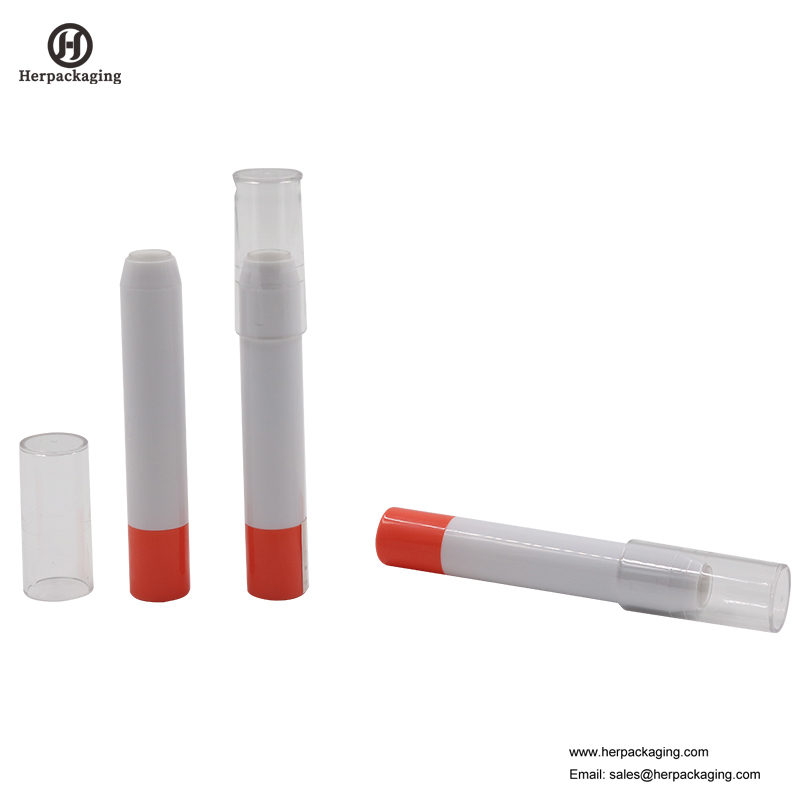 HCL414 กรณีลิปสติกเปล่าภาชนะบรรจุลิปสติกหลอดแต่งหน้าบรรจุด้วยฉลาดคลิปแม่เหล็กฝาผู้ถือลิปสติก