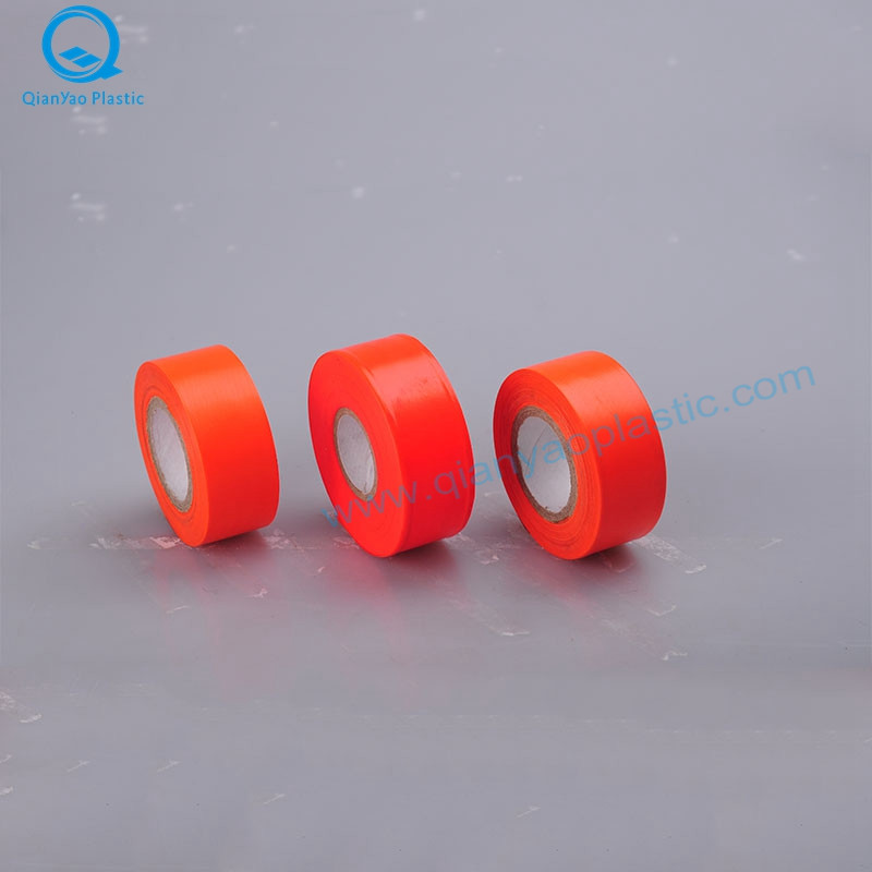 1-3 / 16'X150 '/ 300' Canada Lime / Orange พลาสติกสำรวจนูนธงเทป