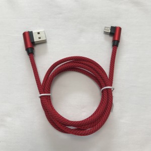 สายเคเบิลข้อมูลถักชาร์จอย่างรวดเร็วรอบอลูมิเนียมที่อยู่อาศัยสายเคเบิล USB สำหรับ micro USB, Type C, iPhone ชาร์จสายฟ้าและซิงค์