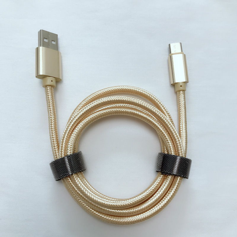 ราคาที่ดีถักอย่างรวดเร็วชาร์จรอบอลูมิเนียมที่อยู่อาศัยสายเคเบิลข้อมูล USB สำหรับ micro USB, Type C, ชาร์จสายฟ้า iPhone และซิงค์