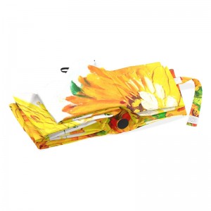 Windproof 2 ส่วนไฟเบอร์กลาสซี่โครงเพลาโลหะอัตโนมัติเปิดและปิดการพิมพ์แบบกำหนดเอง 3 พับร่ม