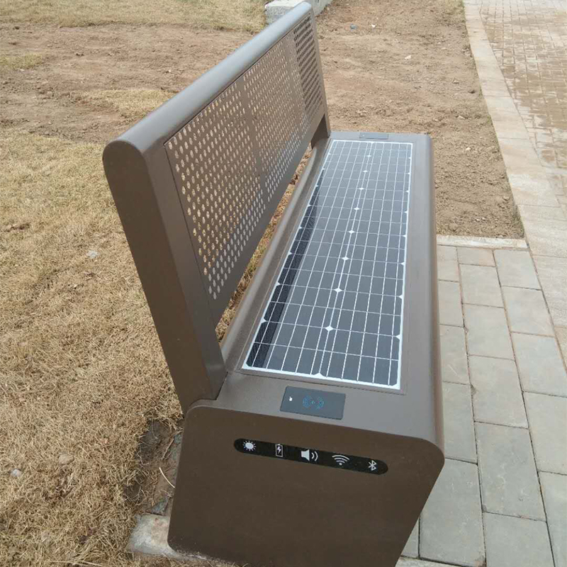 Solar Park Bench ที่นั่งสาธารณะบนถนนพร้อมการชาร์จแบบไร้สาย