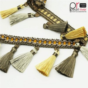 การออกแบบใหม่ขอบลูกสำหรับตกแต่งหน้าต่าง Pom Pom ขอบผ้าม่าน