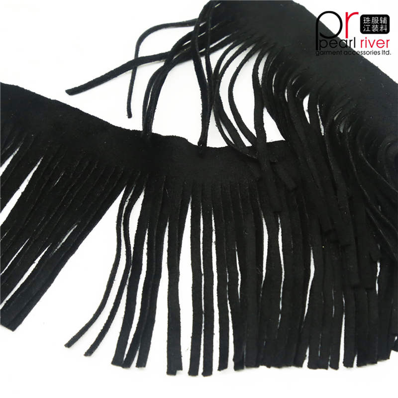 ขายร้อน 20 เซนติเมตรสีดำราคาถูกยาวหนังเทียมหนังนิ่มขอบตัด