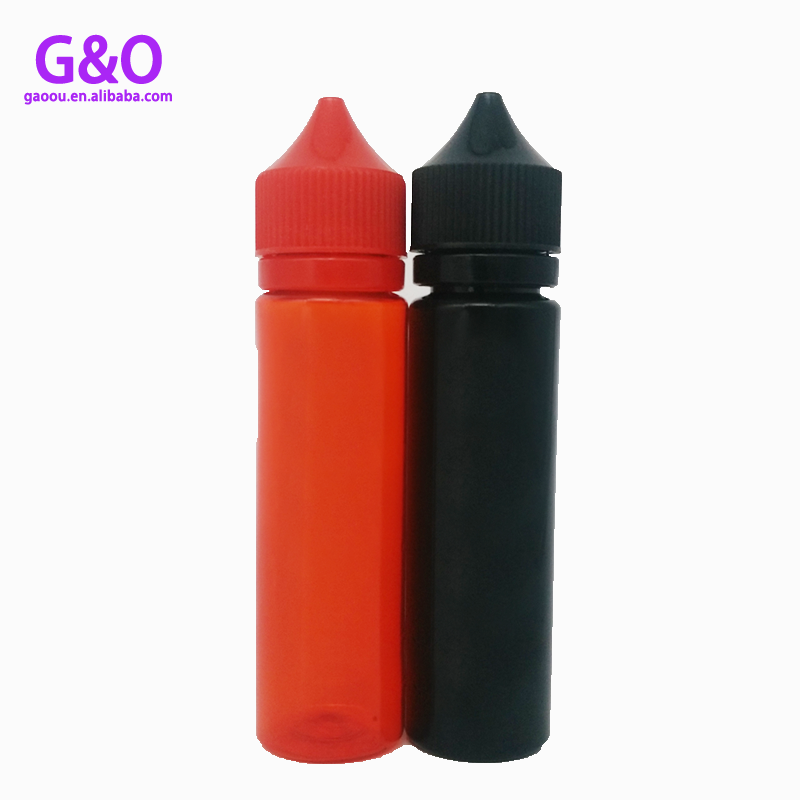 100 มิลลิลิตร 60 มิลลิลิตรสีแดงสีดำอ้วนกอริลลายูนิคอร์น e น้ำผลไม้ vape น้ำมันขวดหยดสัตว์เลี้ยงพลาสติกขวดหยดอ้วนกอริลลายูนิคอร์นภาชนะ