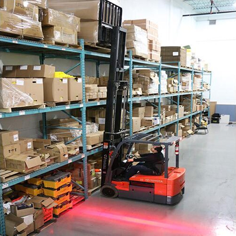 ไฟเตือน LED สีแดง 10 - 80Vdc สำหรับรถยก