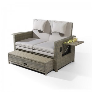 สวนพับเก้าอี้อาบแดดพลาสติกหวาย