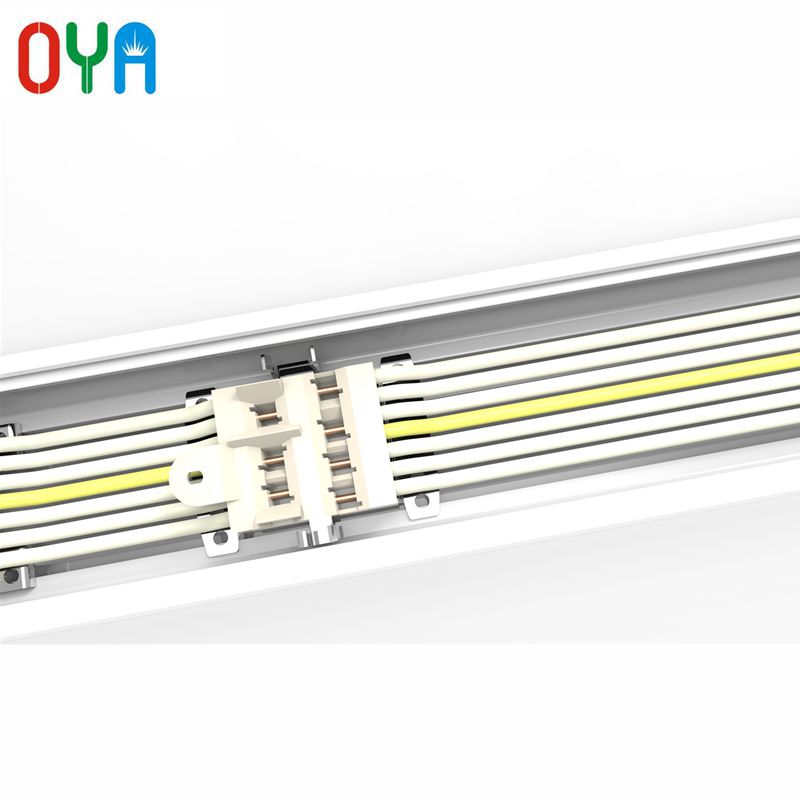 PWM หรี่แสงได้ 60W ระบบไฟส่องสว่างแบบเส้นตรงพร้อมรางเดินสายไฟ 7 เส้น