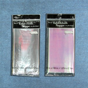 ฟอยล์ Tablecover ด้วยผ้าปูโต๊ะฟอยล์โลหะสีทึบสำหรับงานแต่งงานฉลองวันหยุด