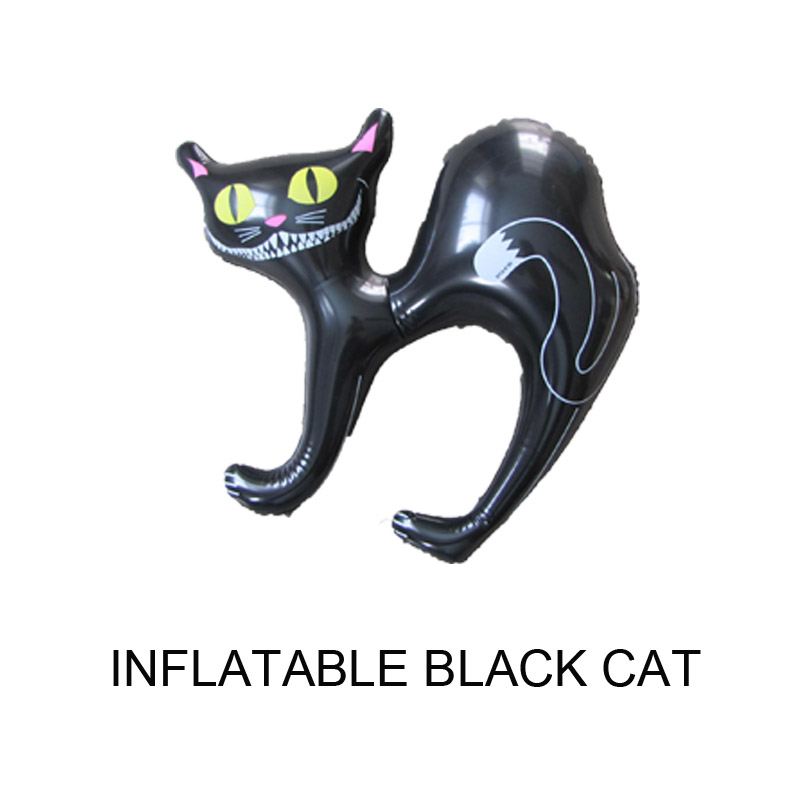 อุปกรณ์ตกแต่งฮาโลวีนทำให้พอง Black Cat