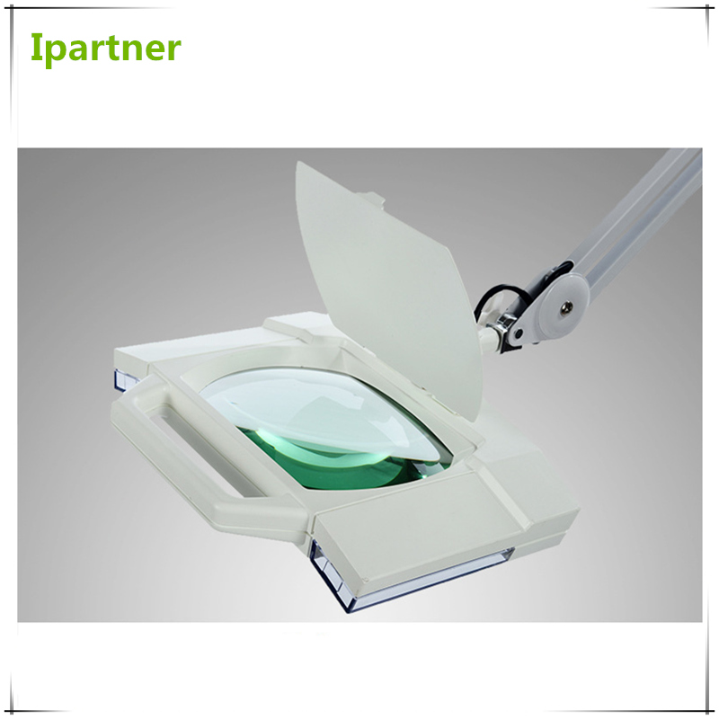 Ipartner โคมไฟแว่นขยายเสริมความงามสำหรับการทดสอบผิวหนังด้วยแสงเย็น