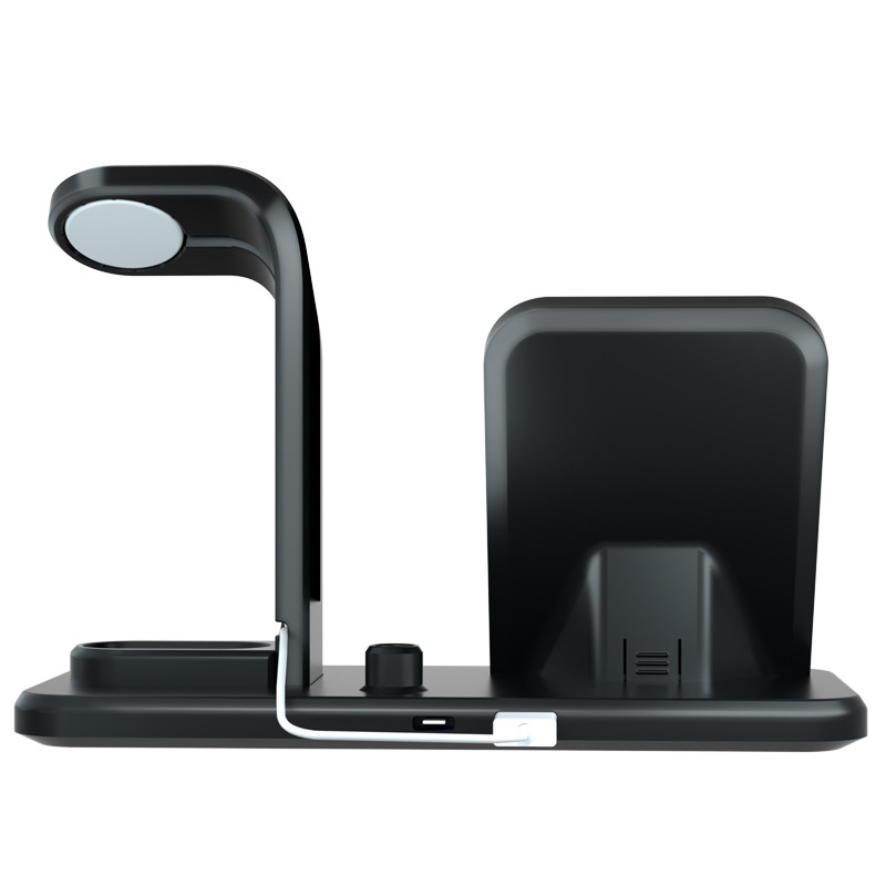KPS-9303HC กำหนดเอง 10W Qi รวดเร็ว 3in1 โทรศัพท์ชาร์จไร้สายสำหรับ Iwatch และ airpods