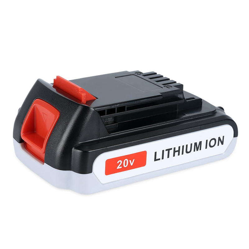 Li-ion 1500 มิลลิแอมป์ชั่วโมง 20 โวลต์เปลี่ยนแบตเตอรี่เครื่องมือไร้สายสำหรับ b Lack u0026 D Ecker LB20, LBX20, LBX4020, LB2X4020