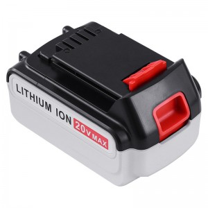 Li-ion 20V 4000mAh เปลี่ยนแบตเตอรี่สำหรับ Black \u0026 Decker LB20, LBX20, LBX4020, LB2X4020 เครื่องมือไร้สาย